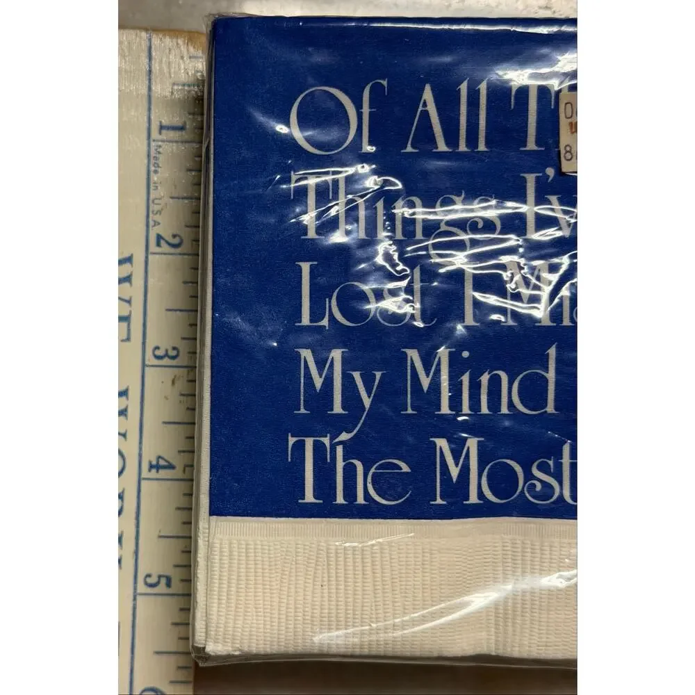 Vintage 1980s Haut Papier Funny Beverage Napkins NOS Sealed 30 Pack
